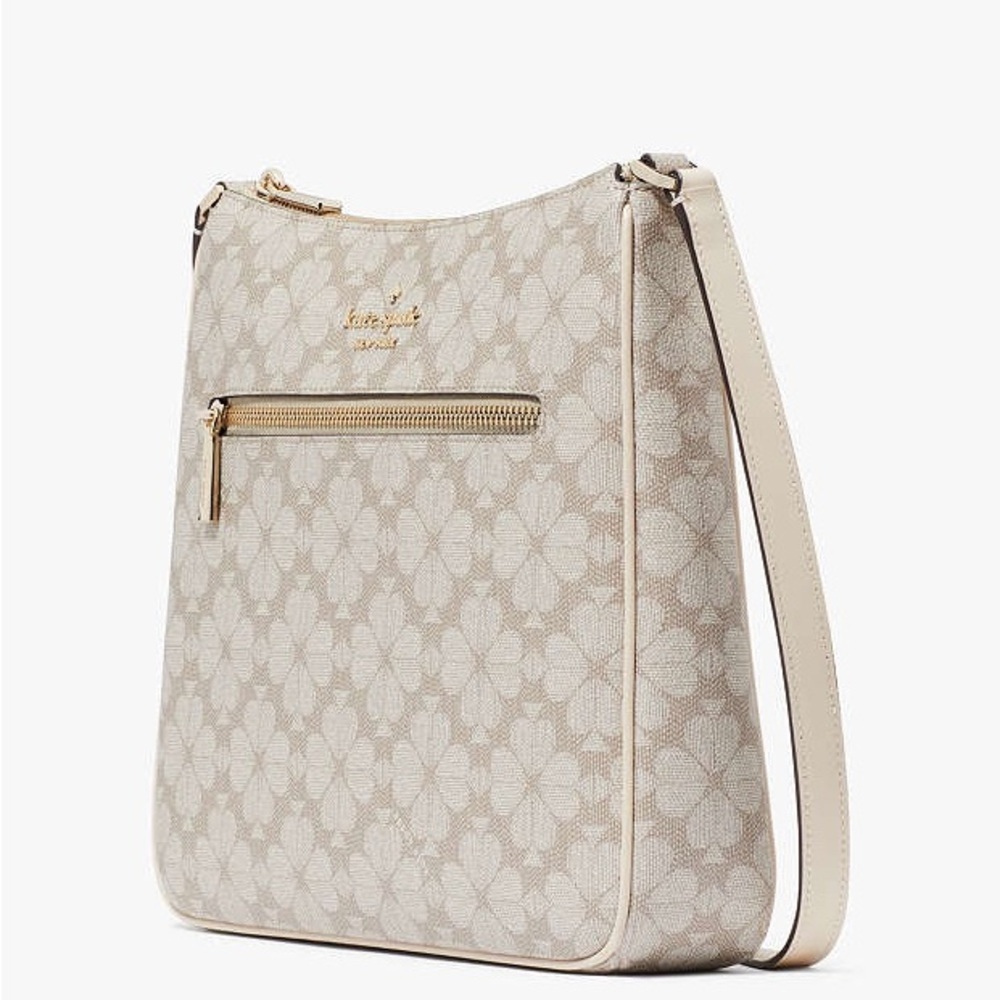 NWOT Kate Spade Signature Spade Flower Swingpack Crossbody Dark Beige Multi - Picture 3 of 15